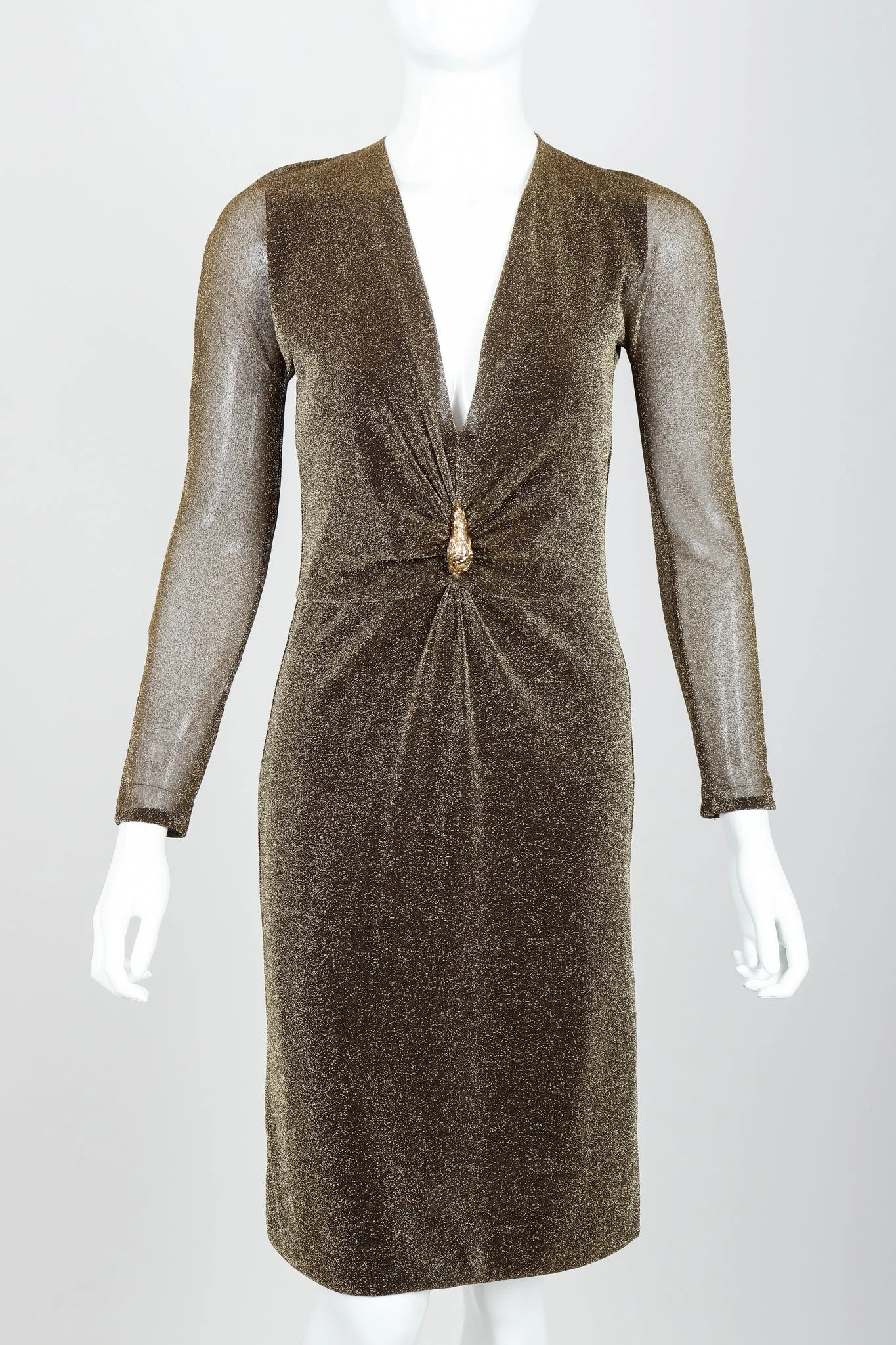 Tom Ford Gold Dionysus Dress