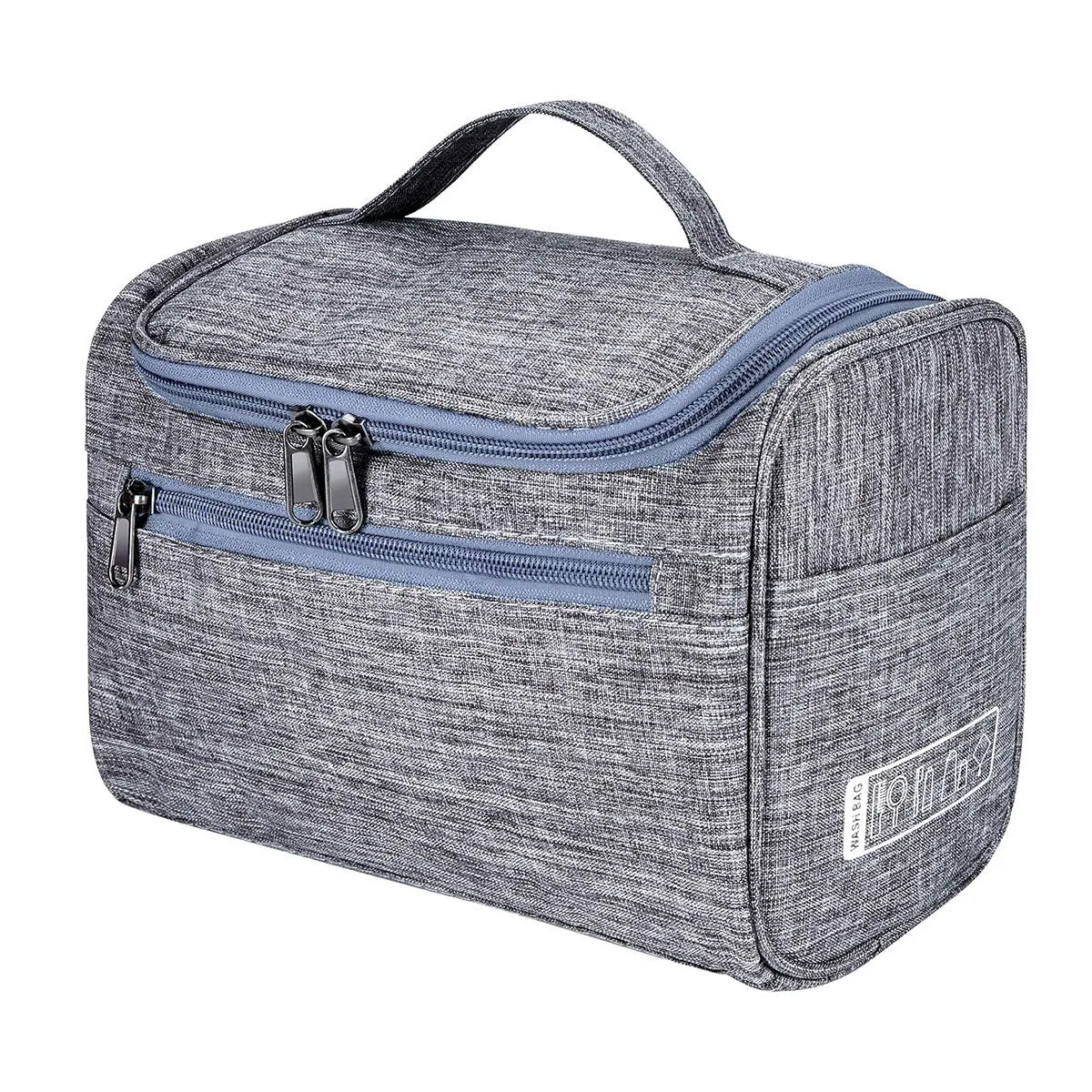 Travel Size Zipper Closure Toiletry Bag 1pc