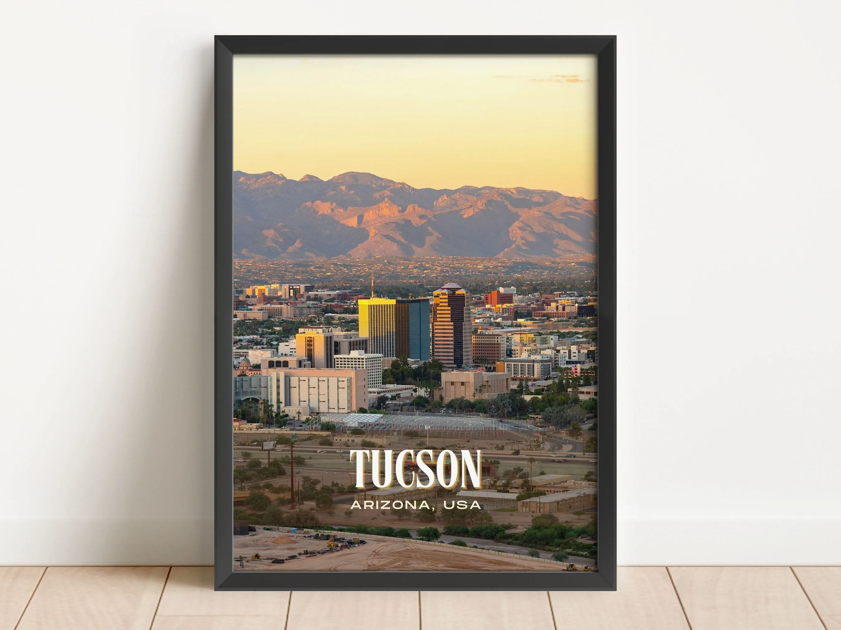 Tucson Retro Wall Art, Arizona, USA
