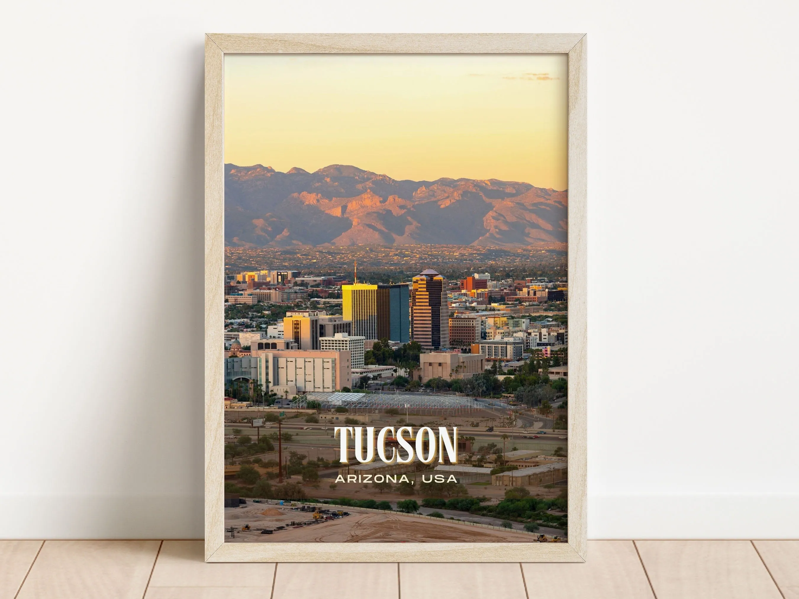 Tucson Retro Wall Art, Arizona, USA