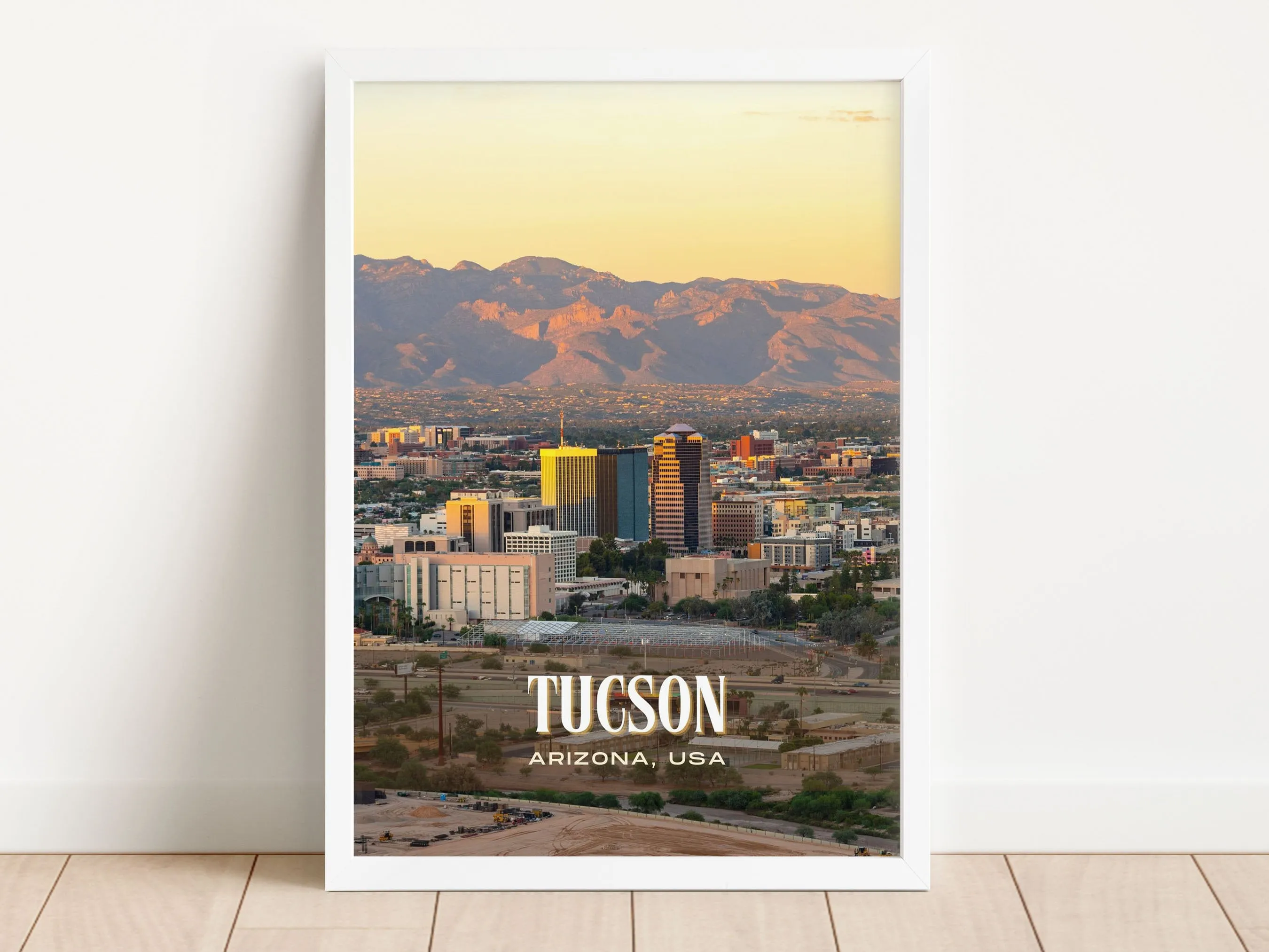 Tucson Retro Wall Art, Arizona, USA
