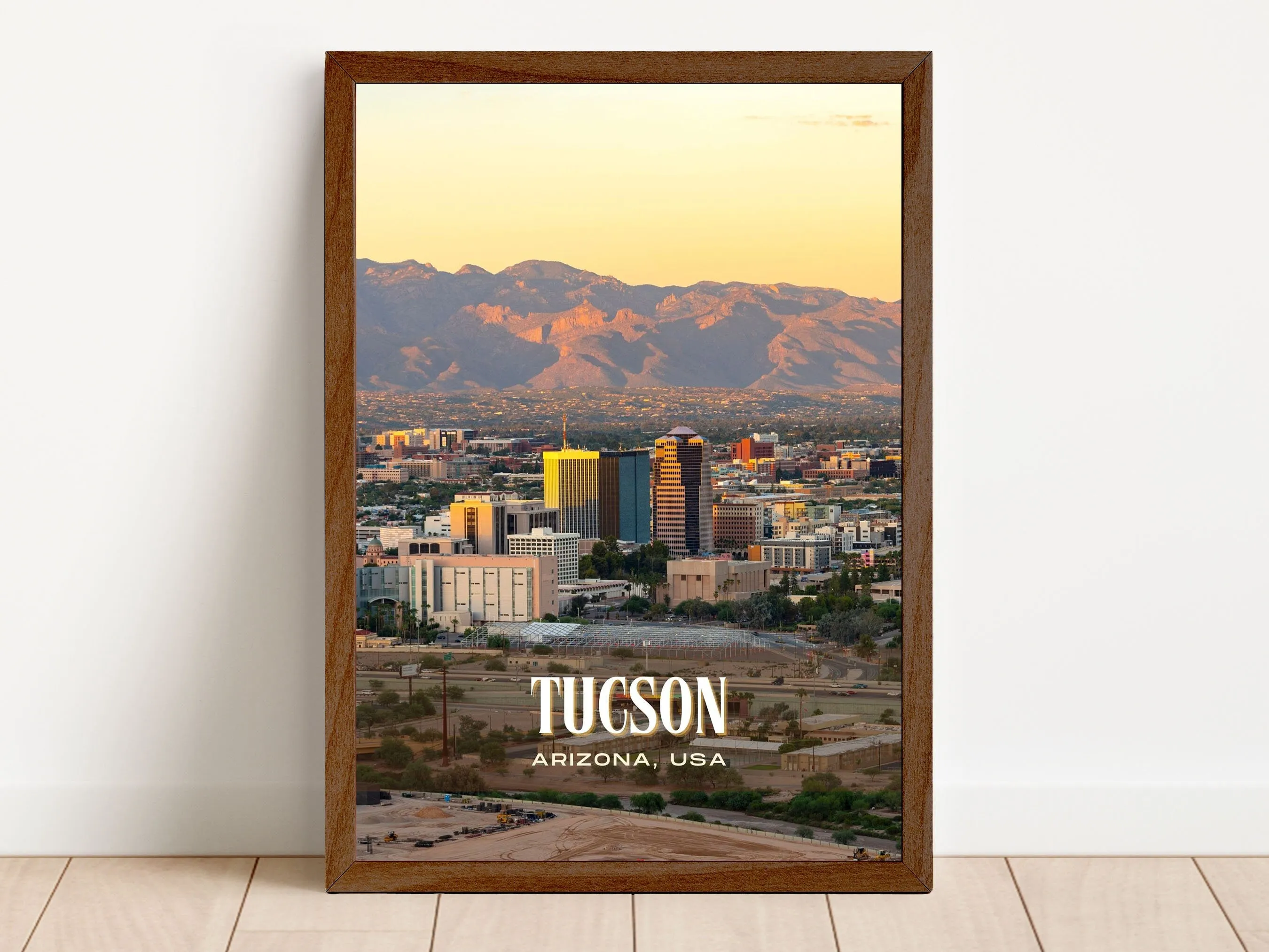 Tucson Retro Wall Art, Arizona, USA
