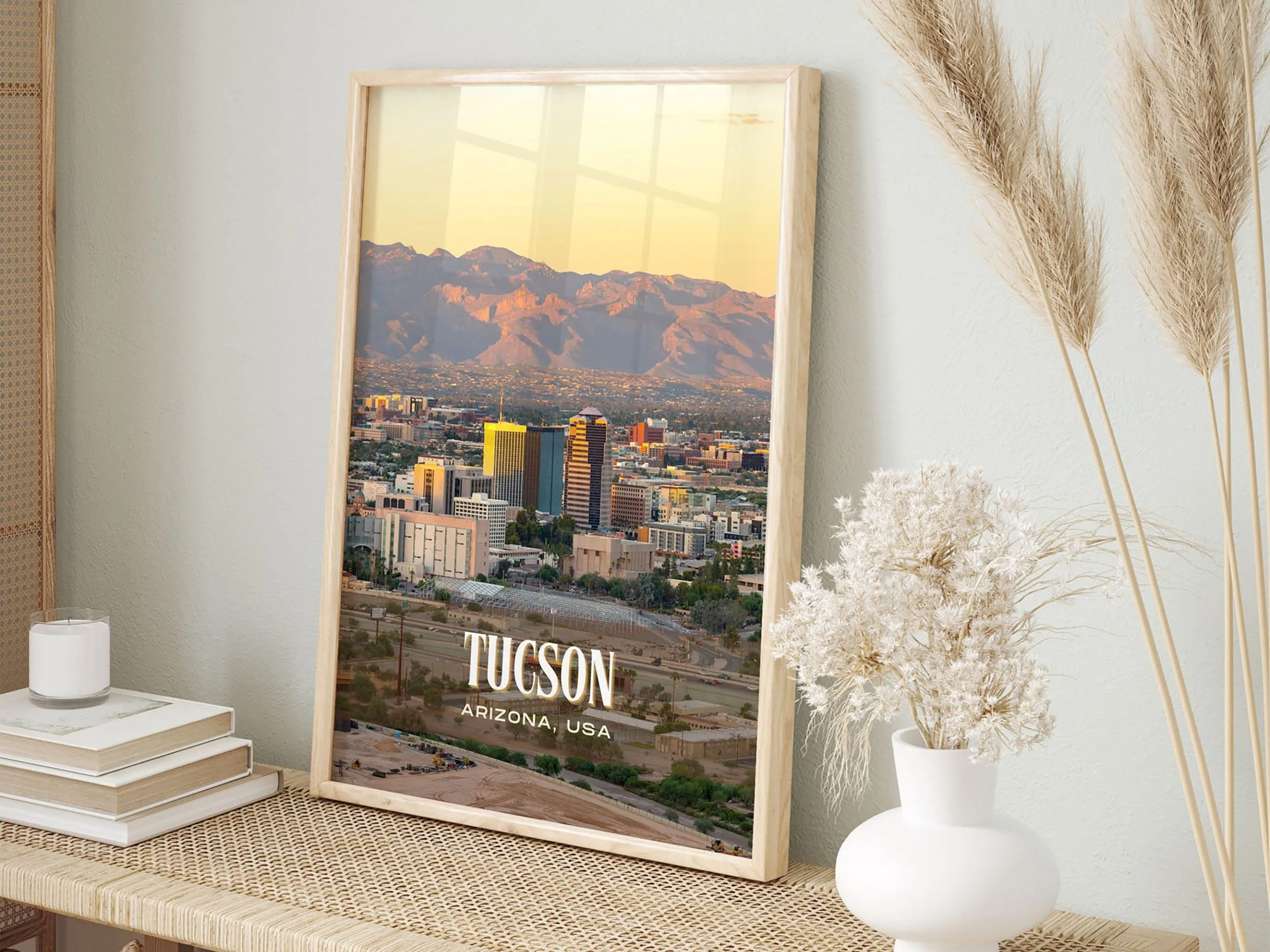Tucson Retro Wall Art, Arizona, USA