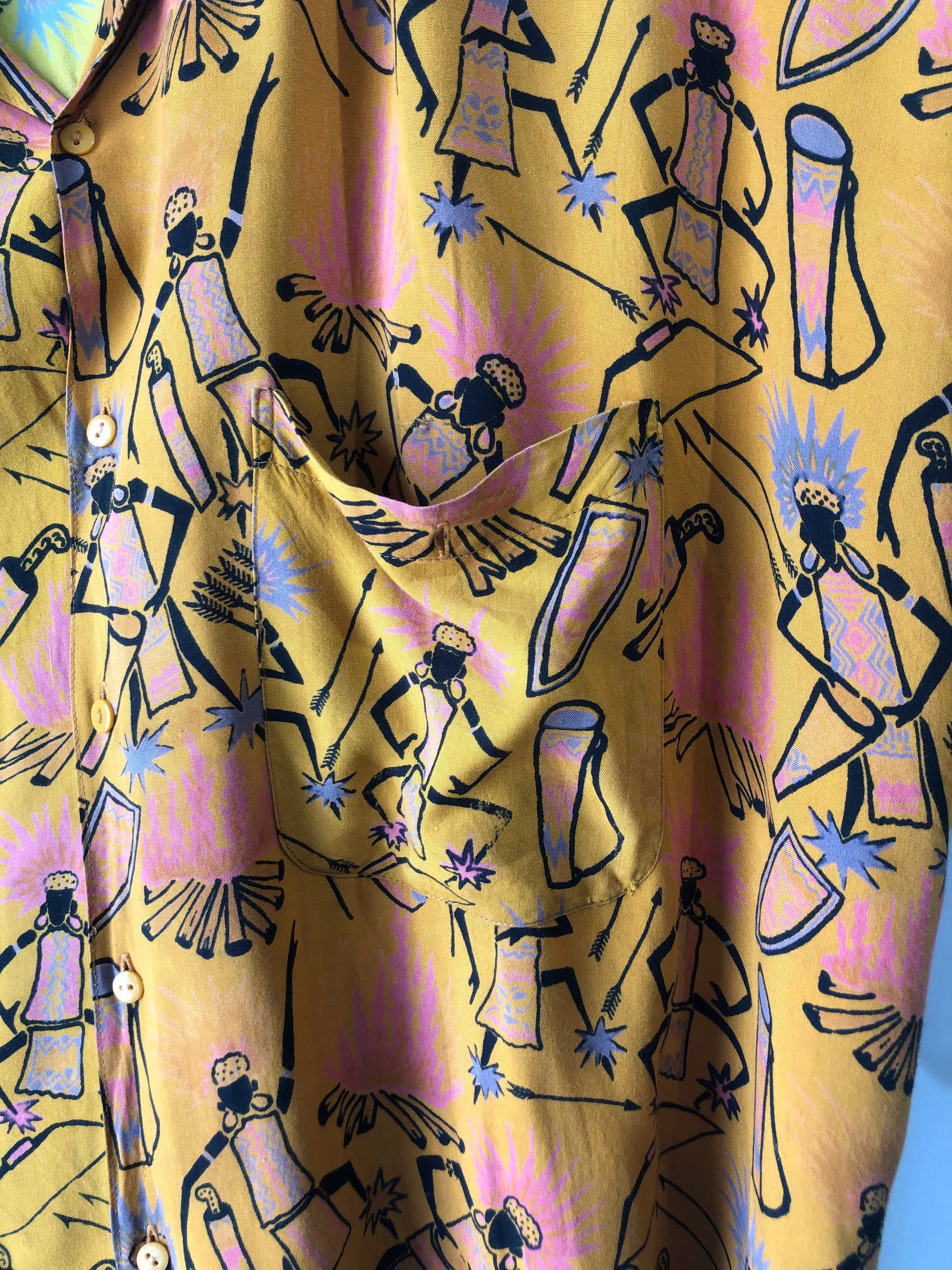 Uluwatu Drummer Pattern Shirt