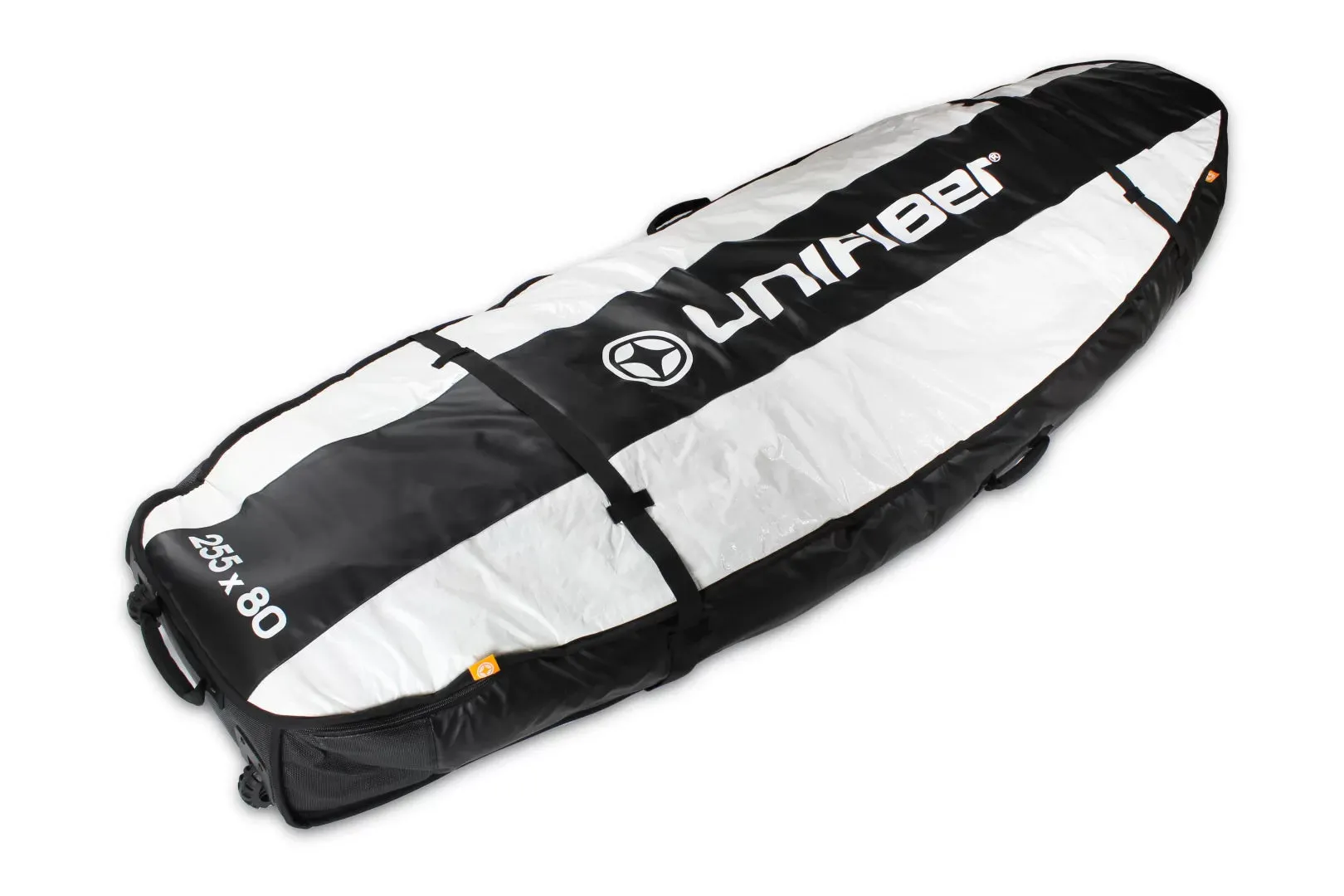 Unifiber Double Pro Boardbag 255 x 80 with XL Wheels