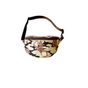 [UNISEX] BANGXGANJI X LOCO MOSQUITO YOKAI CAMO BUM BAG (BROWN / GREEN)