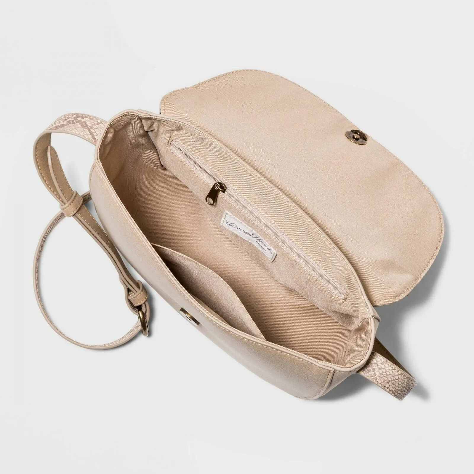 Universal Thread Women's Saddle Handbag Purse With Ring