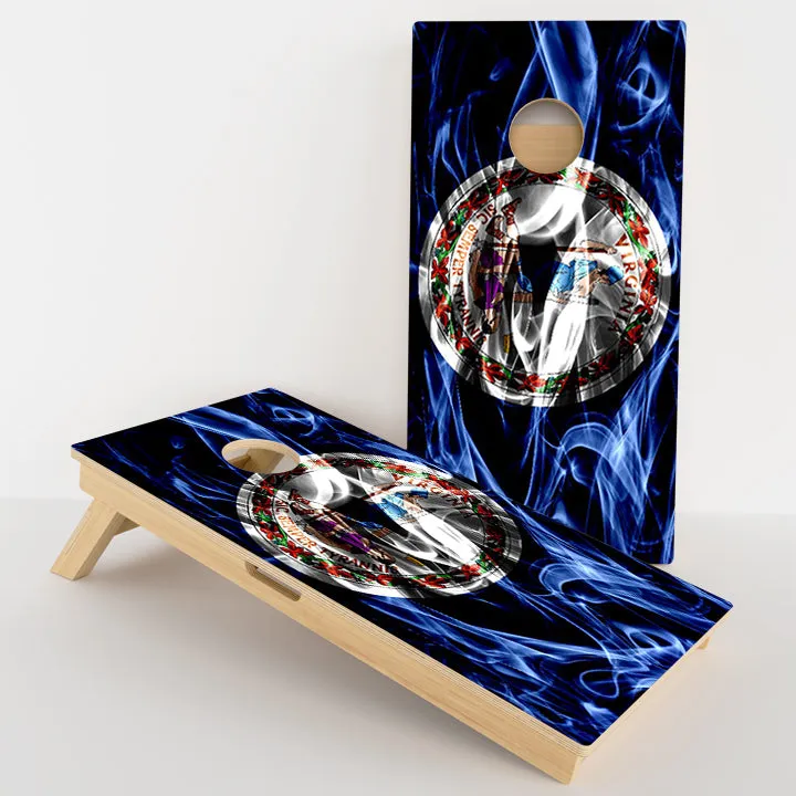 Virginia Flag Professional Cornhole Boards