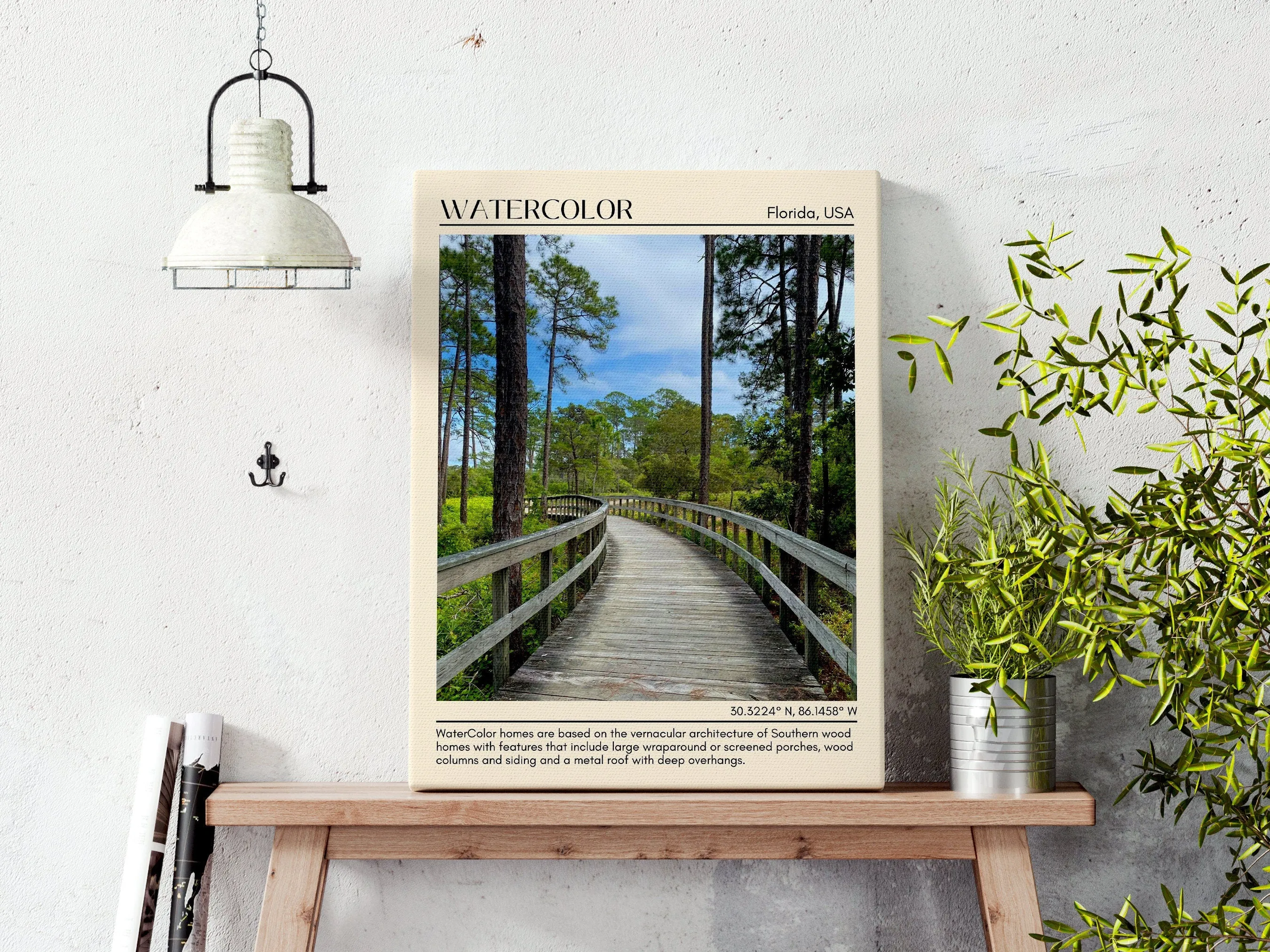 Watercolor Wall Canvas, USA