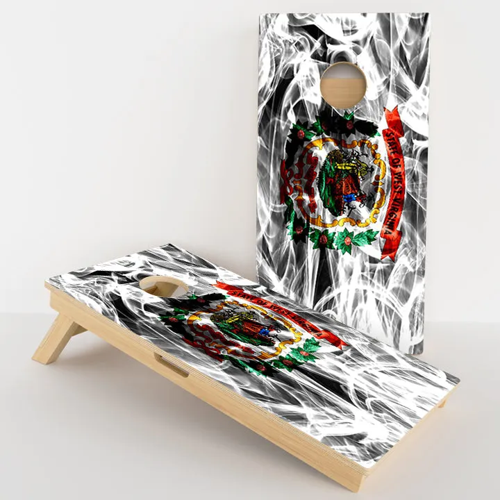 West Virginia Flag Professional Cornhole Boards