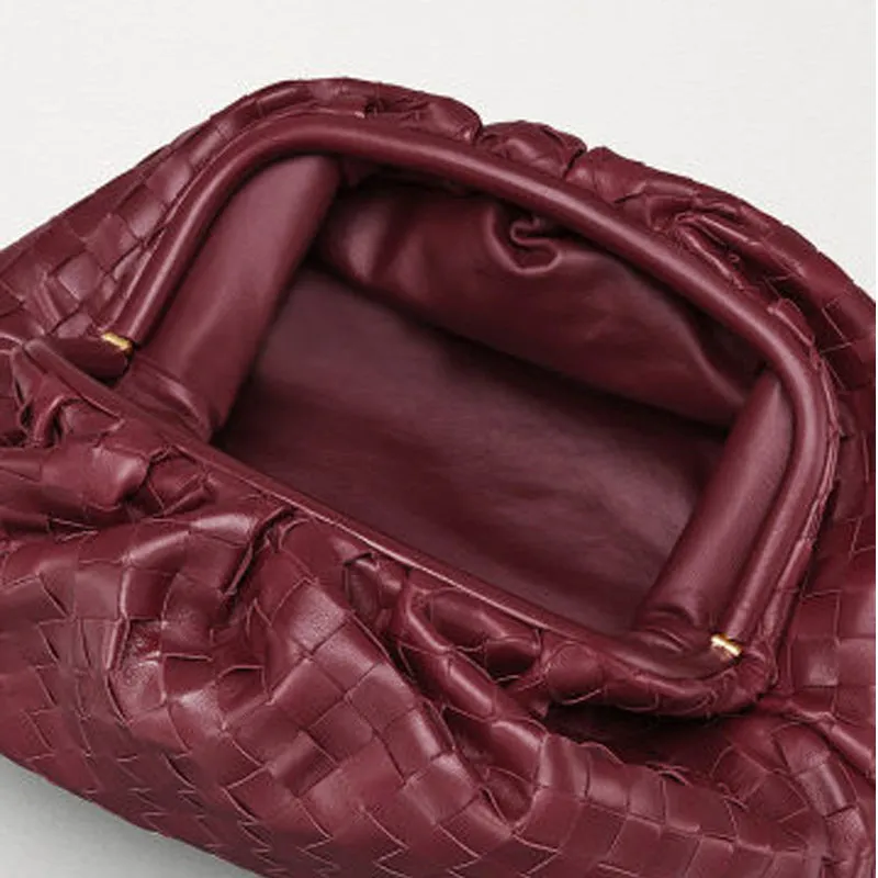 Woven Leather Clutch Bag