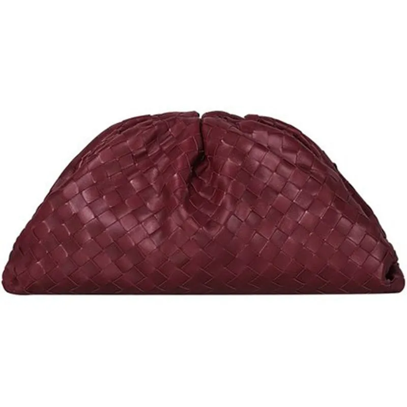 Woven Leather Clutch Bag