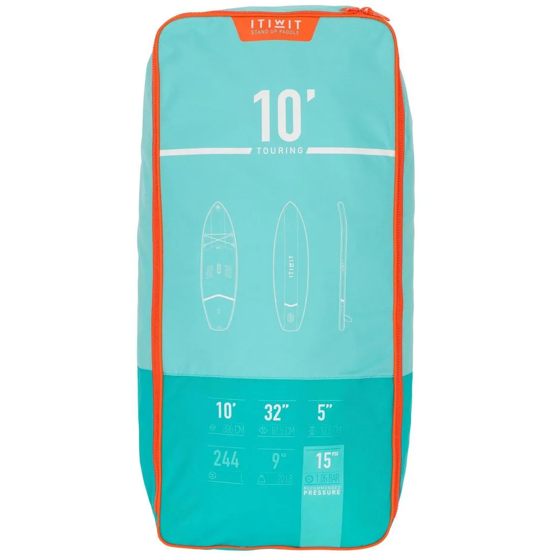 X100 10FT TOURING INFLATABLE STAND-UP PADDLEBOARD