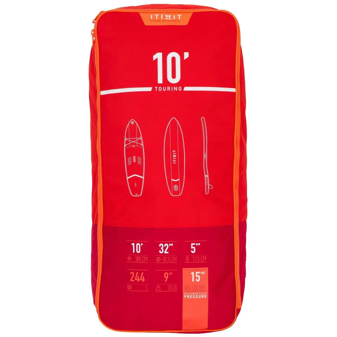 X100 10FT TOURING INFLATABLE STAND-UP PADDLEBOARD