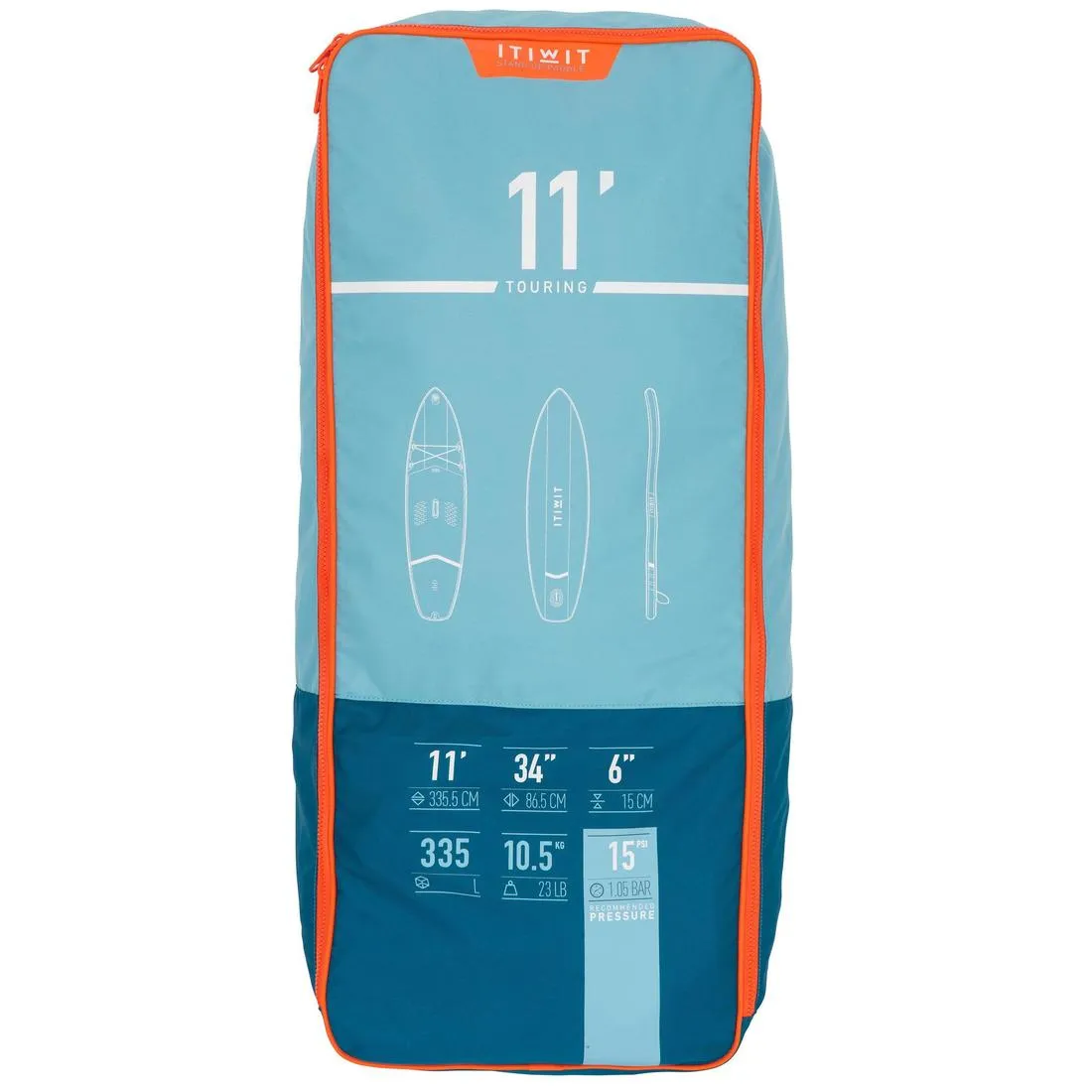 X100 11FT TOURING INFLATABLE STAND-UP PADDLEBOARD
