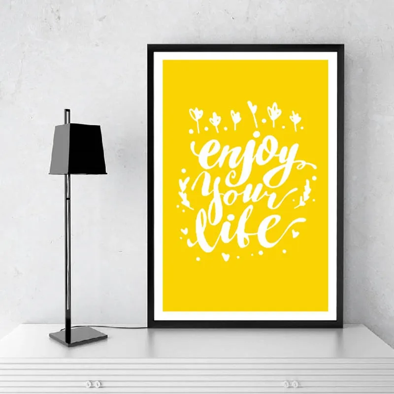 Yellow Theme Modern Nutrition Breakfast Wall Art