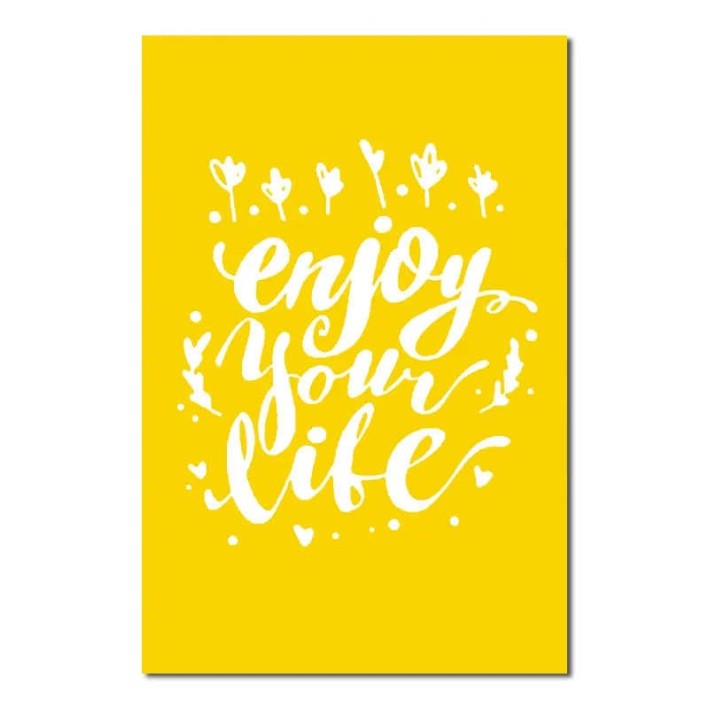 Yellow Theme Modern Nutrition Breakfast Wall Art