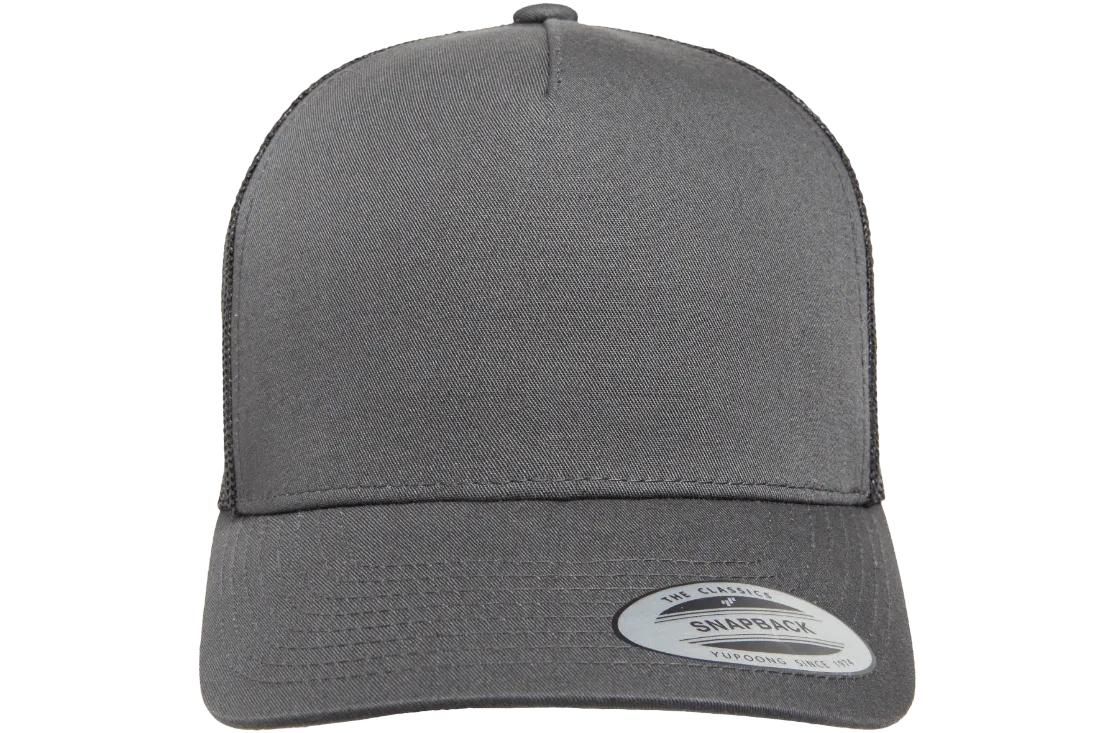 YP CLASSICS® 5-Panel Retro Trucker Cap Charcoal