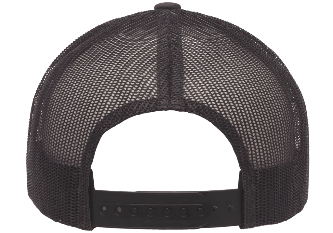 YP CLASSICS® 5-Panel Retro Trucker Cap Charcoal