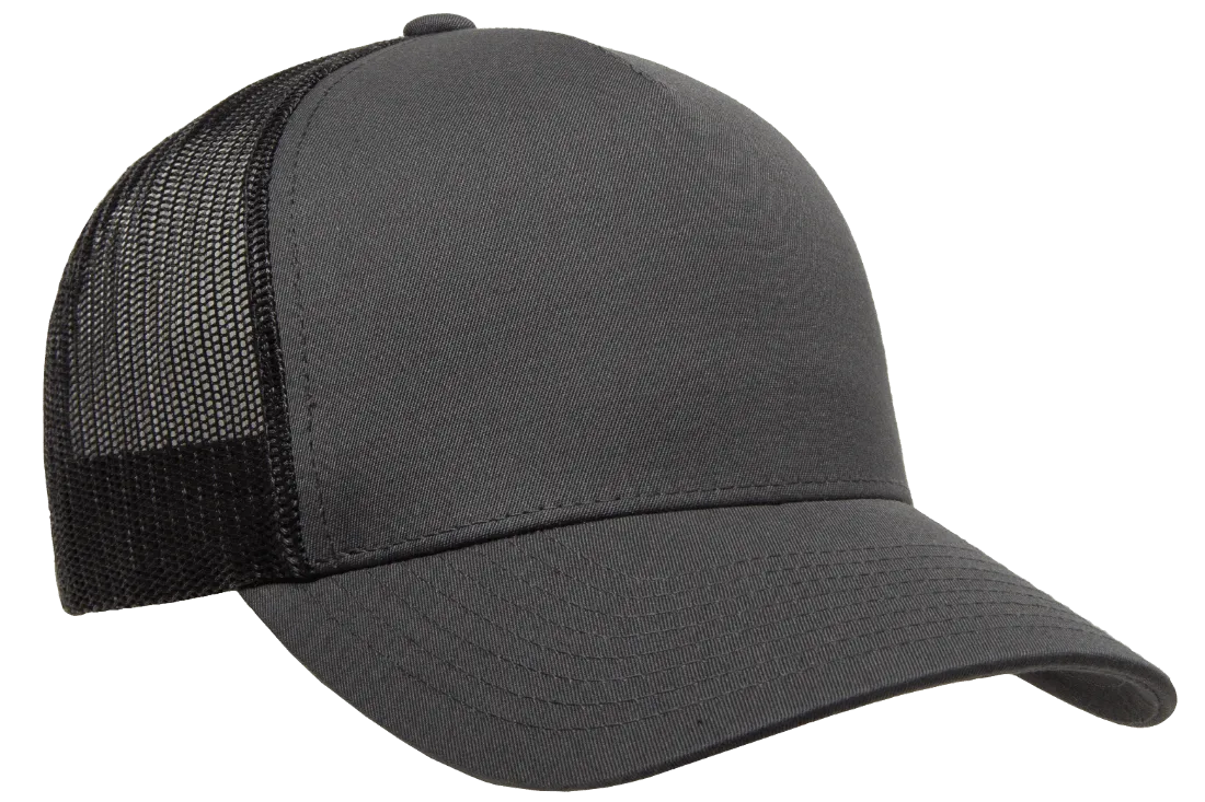 YP CLASSICS® 5-Panel Retro Trucker Cap Charcoal