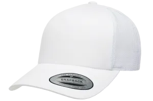 YP CLASSICS® 5-Panel Retro Trucker Cap White