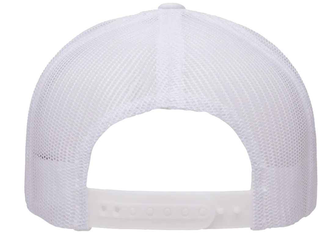 YP CLASSICS® 5-Panel Retro Trucker Cap White