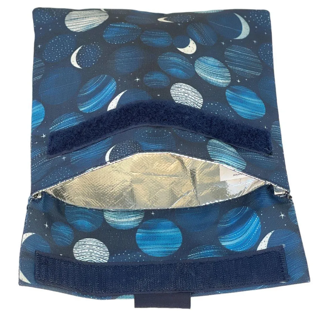Yumbox Reusable Sandwich Bag - Set of 2 - Navy & Lunar Phases